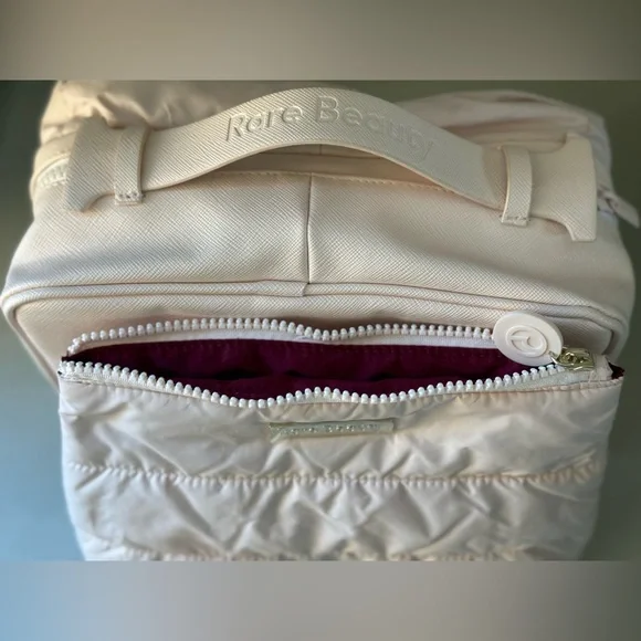 Rare Beauty by Selena Gomez Puffy Toiletry Bag Bundle in Soft Peach Pink - Picture 8 of 8